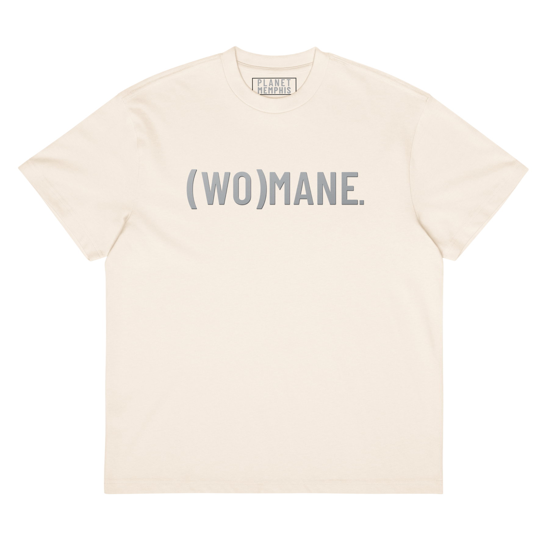 Memphis (WO)MANE. Wordmark Tee — Planet Memphis apparel, view 3